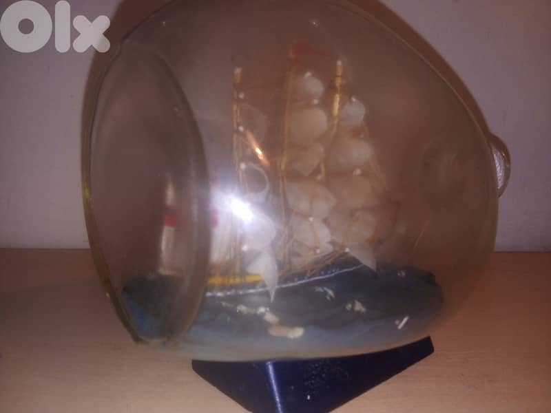Vintage ship in a bottle 17*11 cm 1