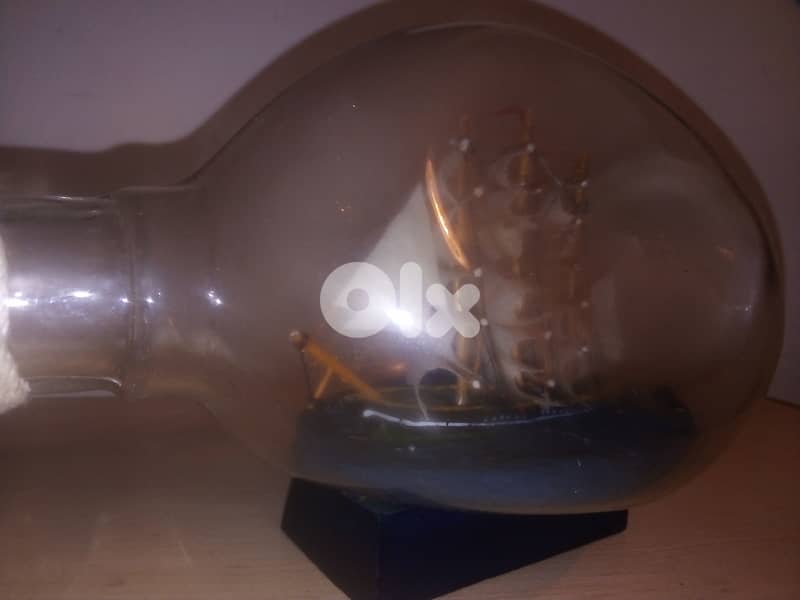 Vintage ship in a bottle 17*11 cm 3