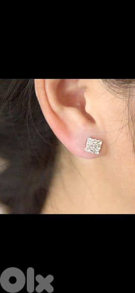 earrings 2 sizes square zirkon high quality  2=15$ 3