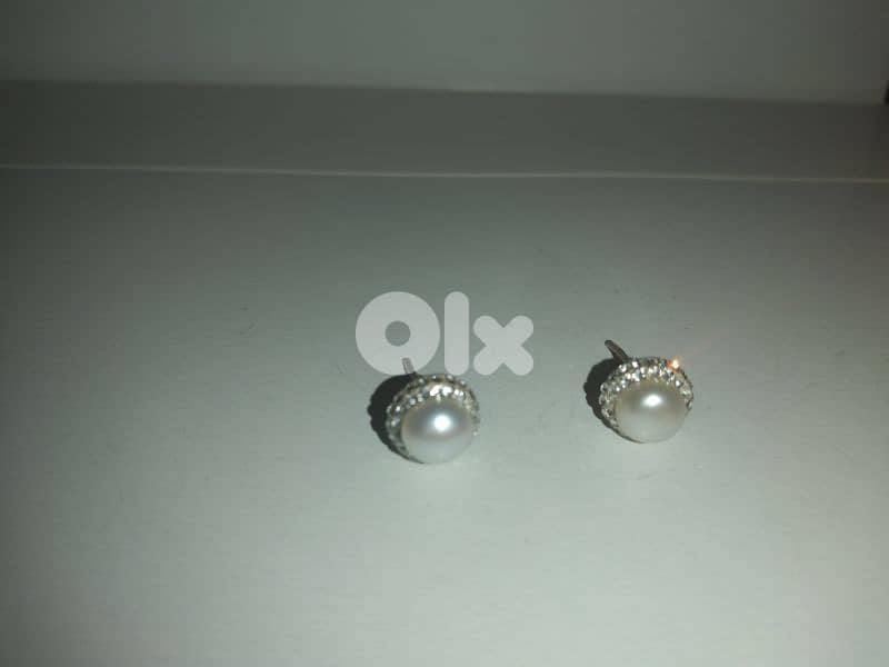 pearl earrings with cz 3