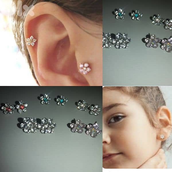 earrings flower shap zc 6 colours 2=15$ 0