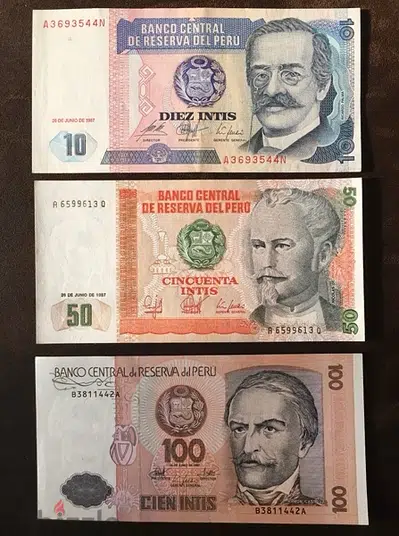 Peru banknotes