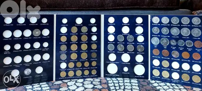 البوم العملة اللبنانية بداخلة 55 قطعة ب35$