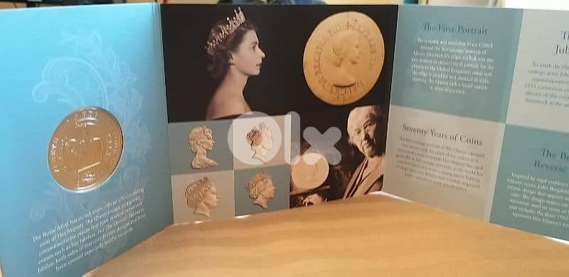 5 pounds brilliant uncirculated coin 2022 Queen Elizabeth II عملة 4