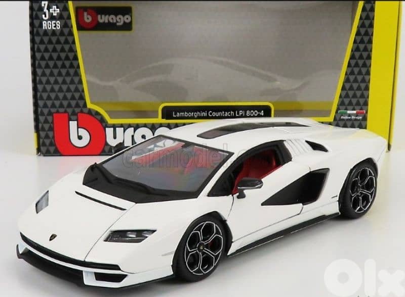 Lamborghini Countach LP800-4 (2022) diecast car model 1:24. 0