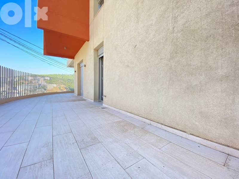 A 3 bedroom apartment with  terrace for rent in Fanar. 0