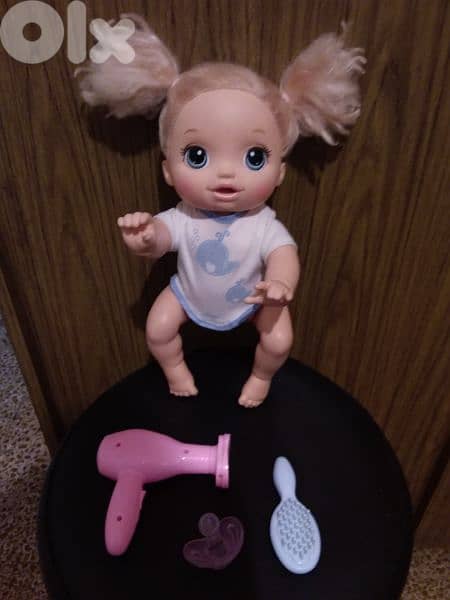 BABY ALIVE GO BYE CROWLING &TALKING mechanism works used good toy=24$ 7