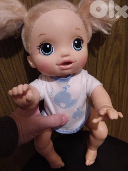 BABY ALIVE GO BYE CROWLING &TALKING mechanism works used good toy=24$ 5