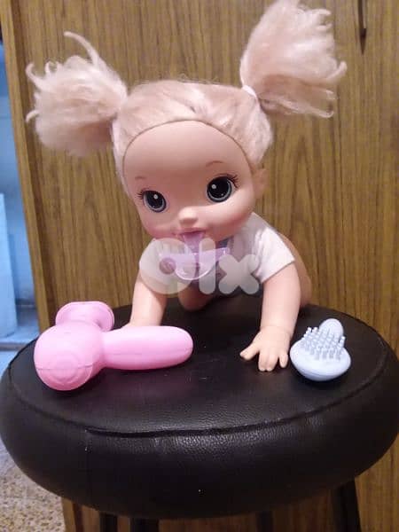 BABY ALIVE GO BYE CROWLING &TALKING mechanism works used good toy=24$ 4