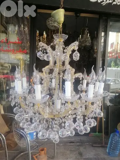 ثرية كرستال ماري تيريز بولات من الشغل المميز والجميل جدا Chandelier