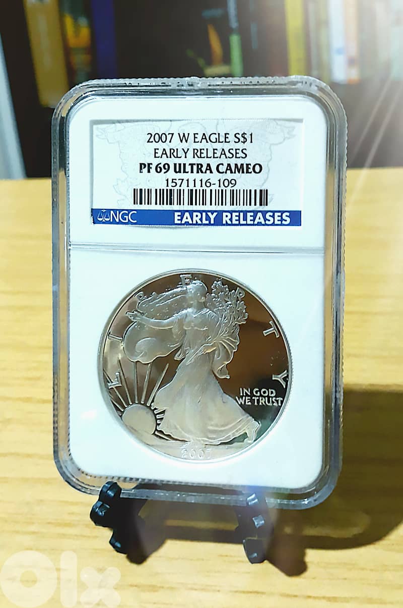 2007 1 oz American PROOF Silver Eagle Coin (NGC Certified) 2
