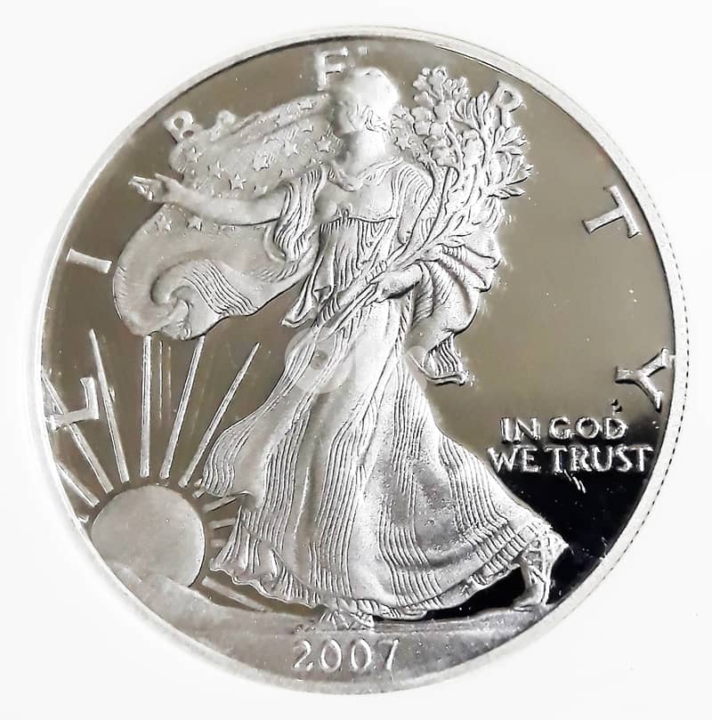 2007 1 oz American PROOF Silver Eagle Coin (NGC Certified) 0