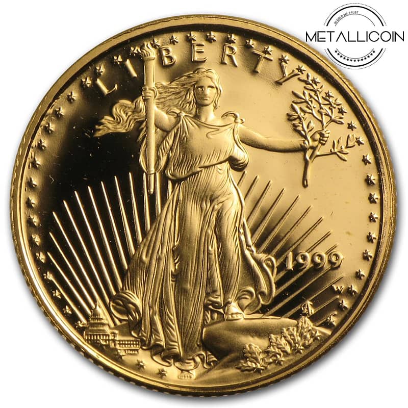 American Gold Eagle Coin 1999-W 1/10 oz PROOF (Original Packaging) 0