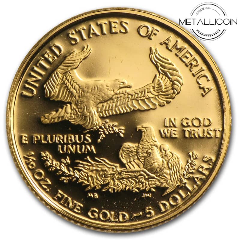 American Gold Eagle Coin 1999-W 1/10 oz PROOF (Original Packaging) 1