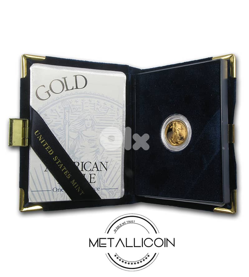 American Gold Eagle Coin 1999-W 1/10 oz PROOF (Original Packaging) 2
