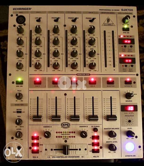 Mixer Dj Behringer DJX 700 ( 5 Channels with Digital Effects) 2