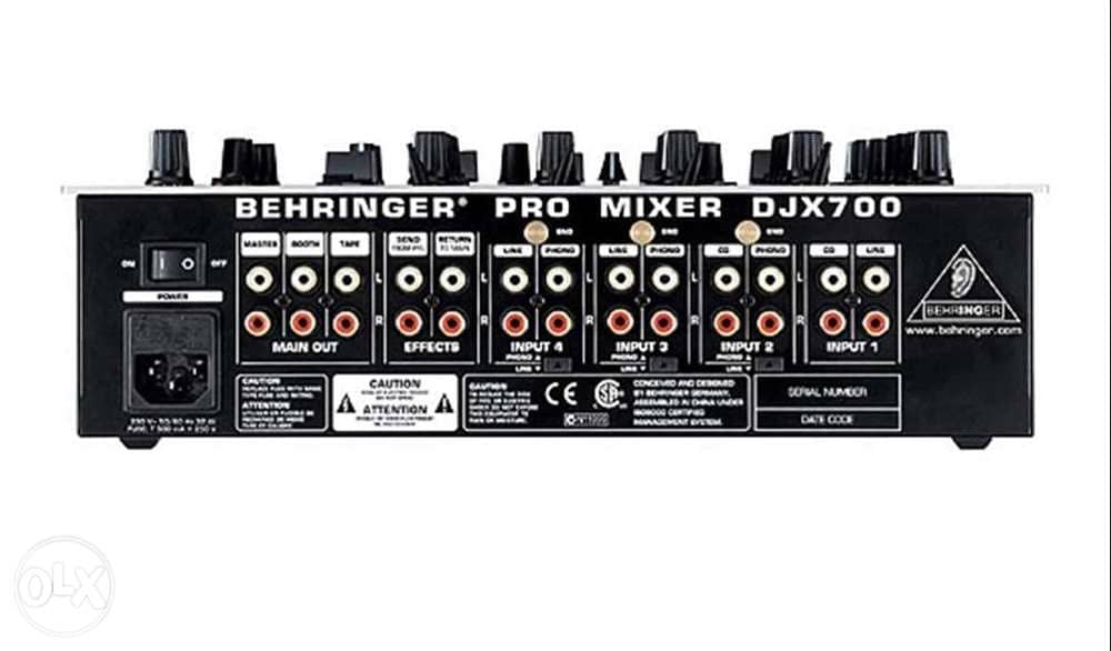 Mixer Dj Behringer DJX 700 ( 5 Channels with Digital Effects) 4