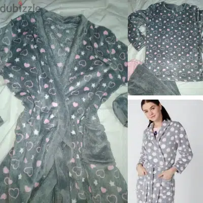 pyjama 3 pcs grey moher m to xxxL