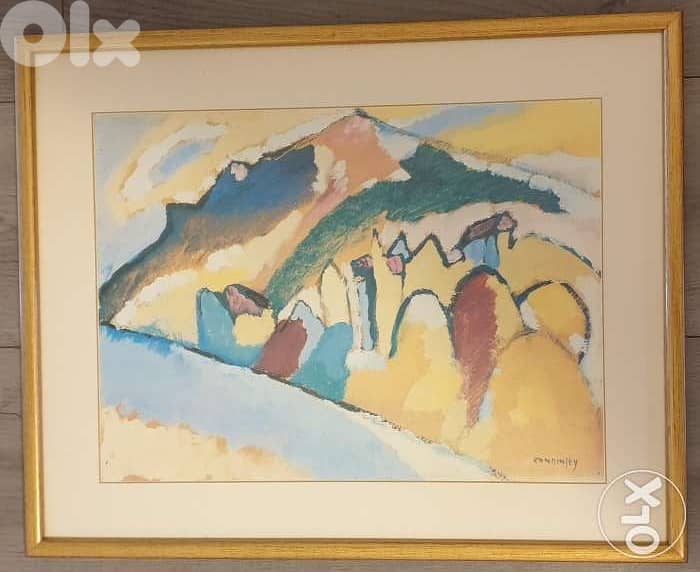 Painting abstract landscape art 50 x 40cm 0