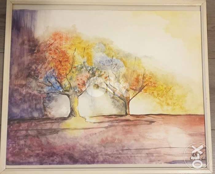 Oil pastels painting 53cm width x 45cm height 0