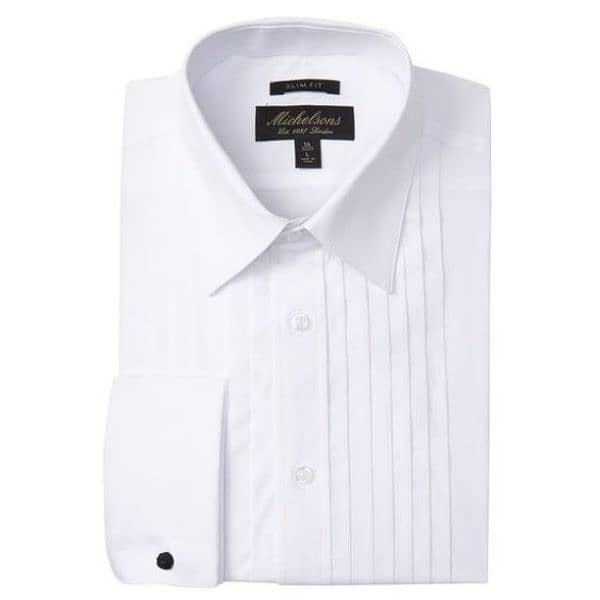 shirt Michelson London M to xxL pleated swing collar double cuff 4