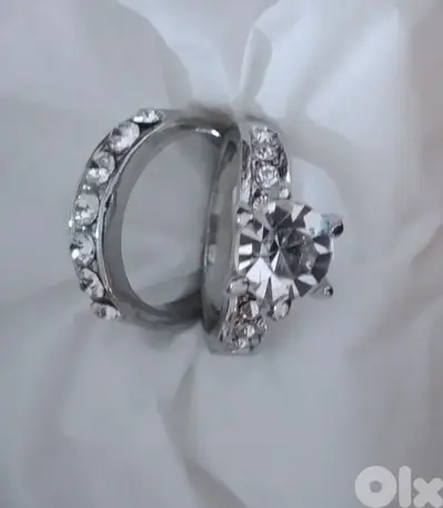 rings set of 2 stainless steel size 16 17 18 19