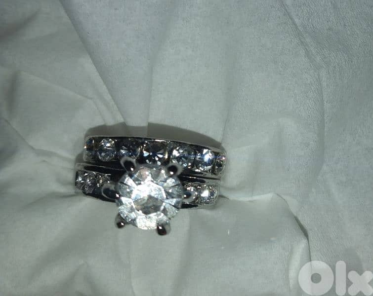 rings set of 2 stainless steel size 16 17 18 19 2