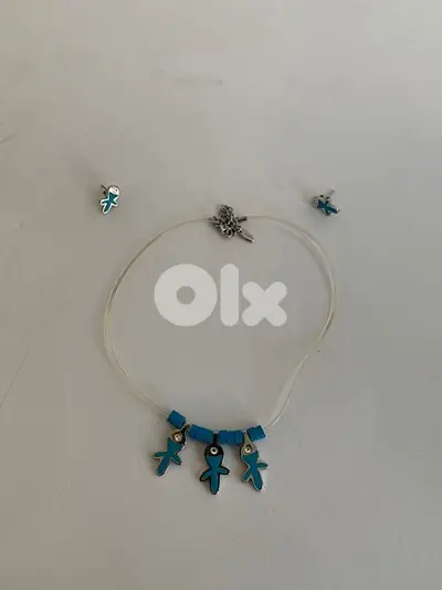 Flik flak Swarovski necklace and earrings