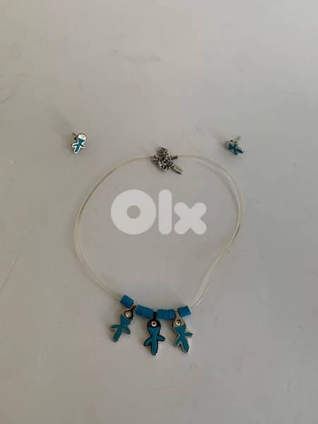 Flik flak Swarovski necklace and earrings 0