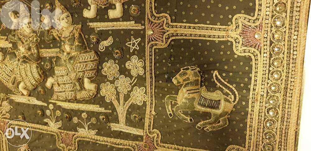 Vintage Ancient Burmese Kalaga Tapestry 160 x 126 2