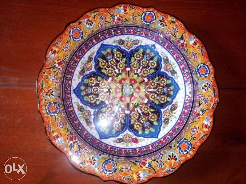 Decorative turkish ceramic plate 37 cm 1