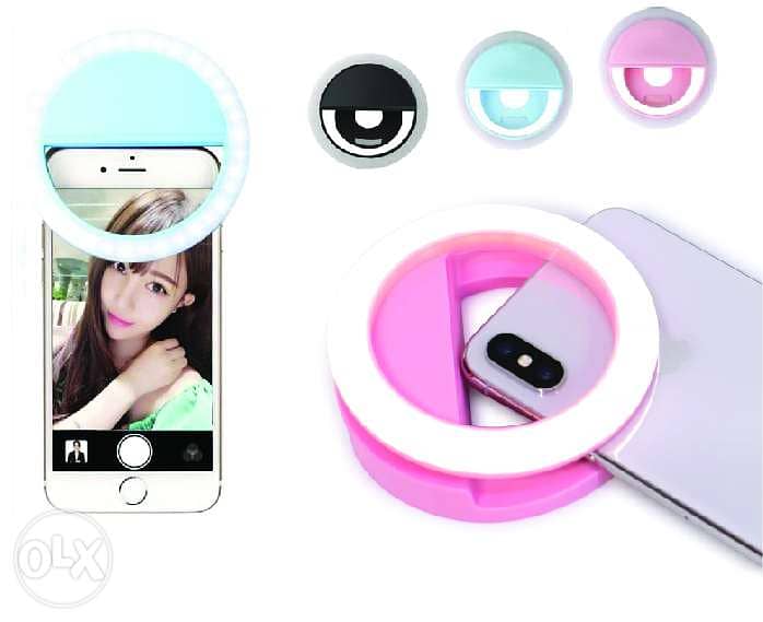 Brand New Portable Rechargeable Selfie LED Ring Light 0