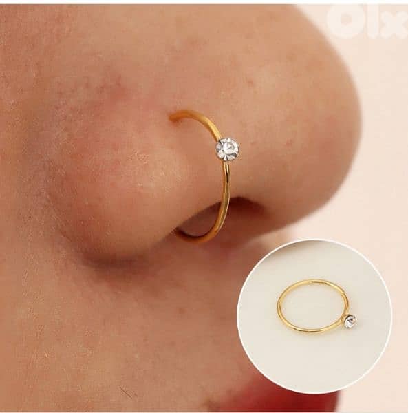 earrings fake piercing. ma bada te2di7 2