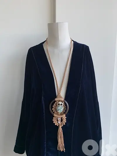 Handmade crochet necklace