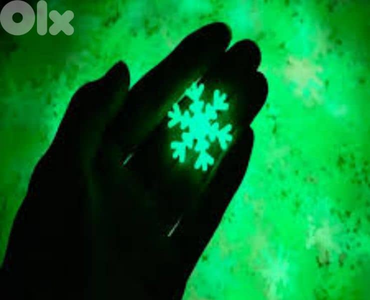 luminous wall snowflakes and stars 0