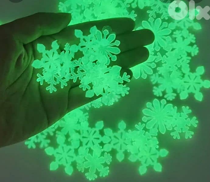 luminous wall snowflakes and stars 13