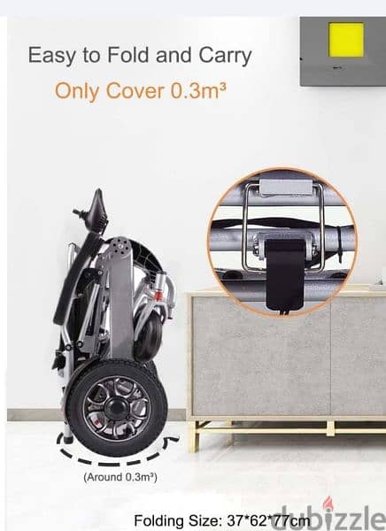 Lightweight electric wheelchair - كرسي متحرك على بطارية 9