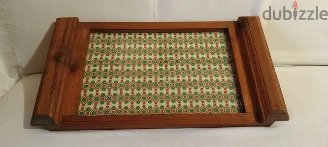 Rectangular Canva Tray (wooden)