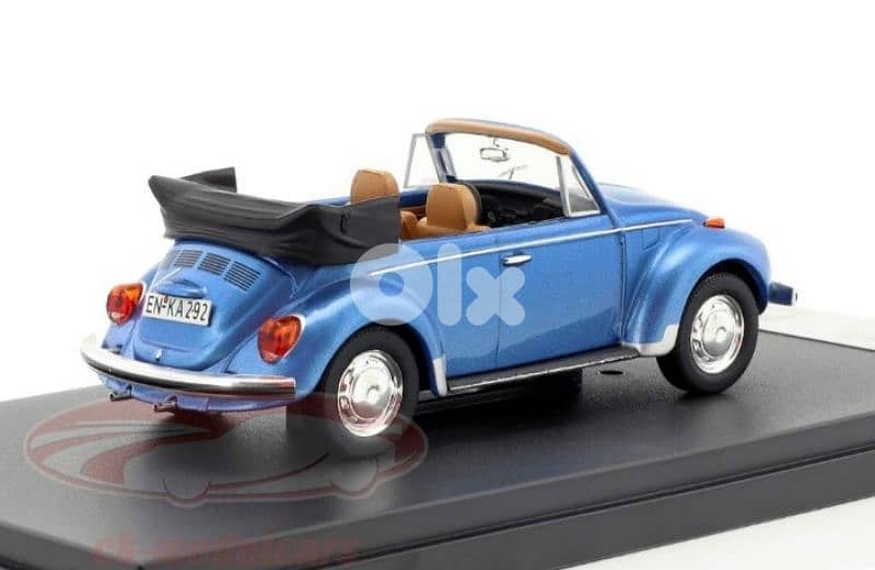 VW Beetle Cabriolet diecast car model 1;43. 3