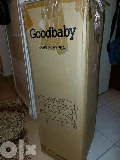 Baby park bed with mattress