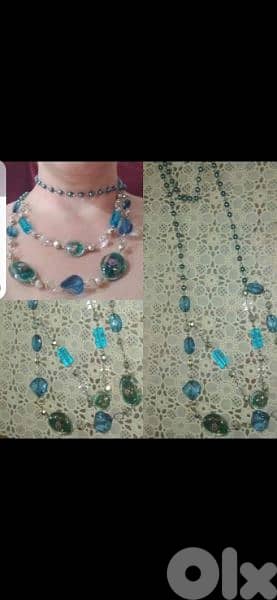 necklace beads design flowers 0