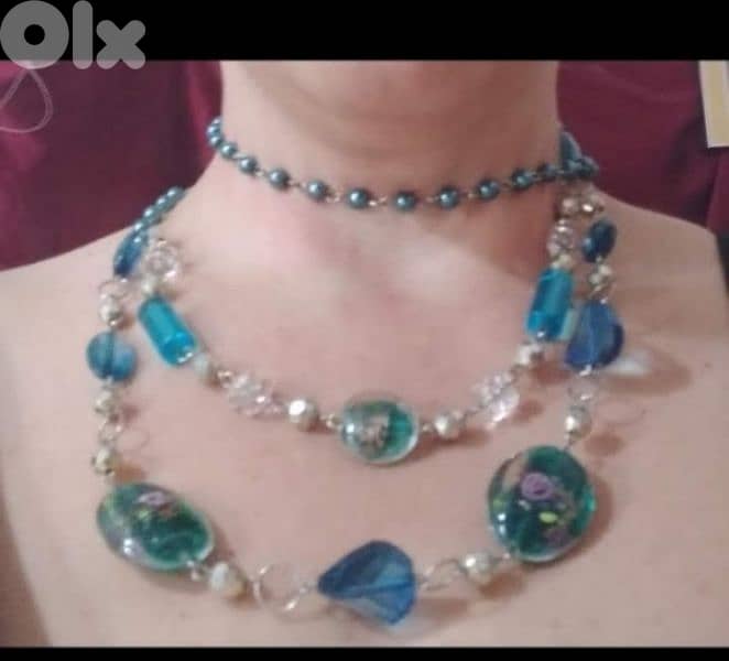necklace beads design flowers 3
