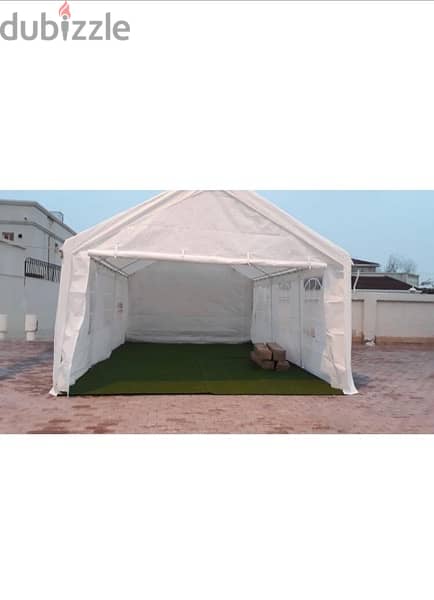 steel tent 6m x 4m with heavy duty cover. contact number : 70200356 0