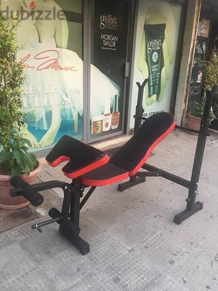 adjustable bench adjustable rack biceps legs & foldable heavy duty 1