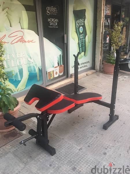 adjustable bench adjustable rack biceps legs & foldable heavy duty 2