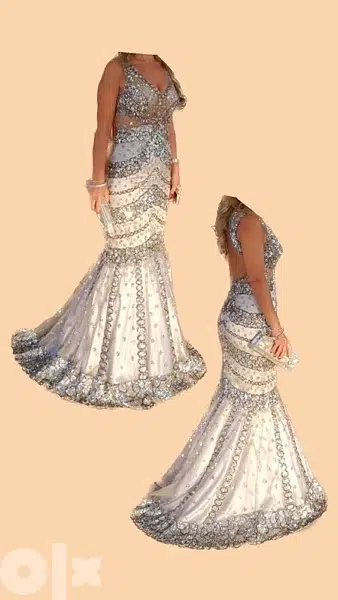wedding dress silver crystals wedding dress silver crystals