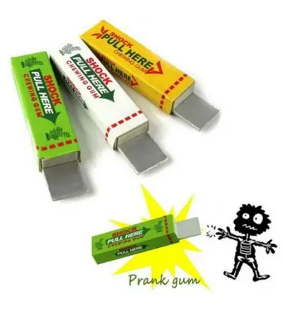 funny prank electric gum