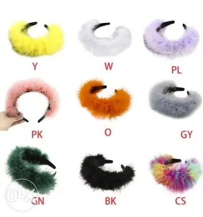 Feather hair band