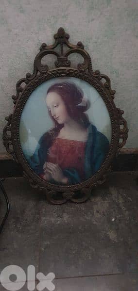 cristal stones  tablue  painting on  glass  cader copper  italy 1