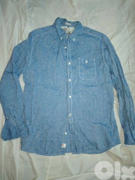 shirt linen jack & jones size m l xl xxl 2